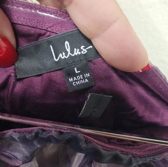 Lulus Wonderful Waltz Purple Floral Print Strapless Bustier Maxi Dress Party - Picture 12 of 12